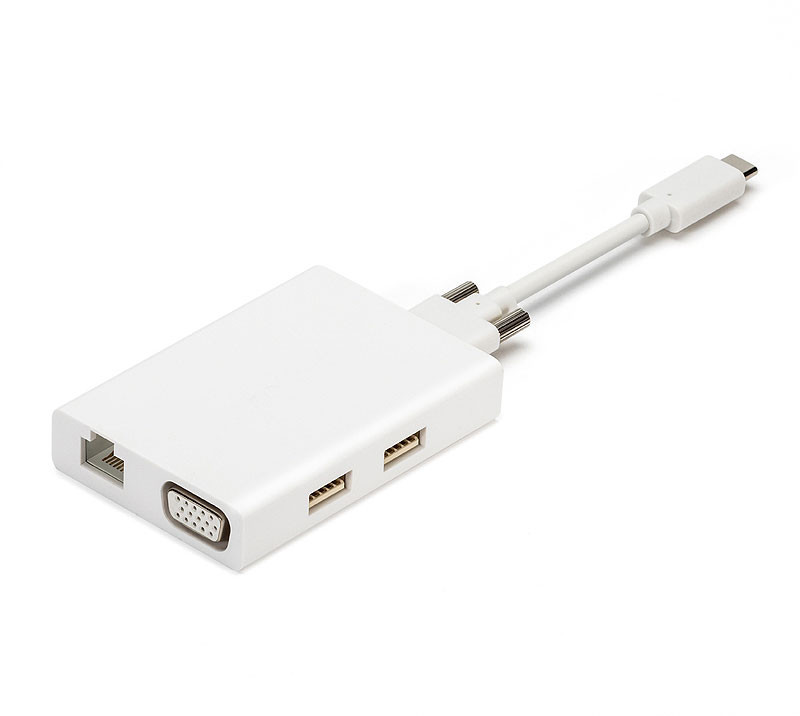 5口USB Type-C擴(kuò)展塢白色外觀 5口USB Type-C擴(kuò)展塢白色外觀