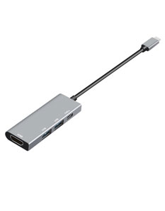 4口USB Type-C擴展塢鋁合金 4口USB Type-C擴展塢鋁合金