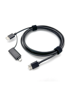 HDMI帶轉(zhuǎn)USB-C轉(zhuǎn)接頭線纜